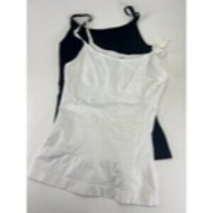 UNDEROUTFIT Cami Tank Tummy Control 3XL #680 Compression BLACK & WHITE Lot